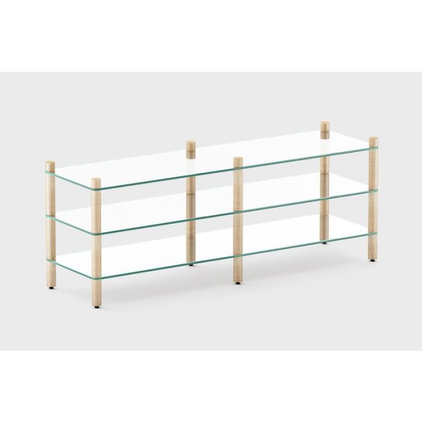 ТУМБА ПОД ТВ Latitude SAGA GLASS SET 004 светлый ясень — изображение 2