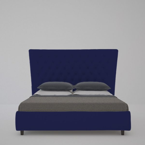 Кровать QuickSand Велюр Синий 160х200 см — изображение 4