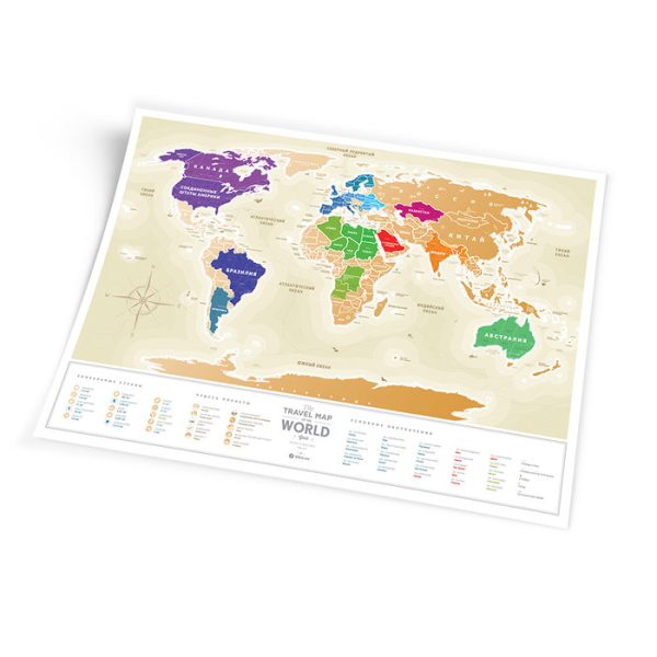 Карта travel map gold world ru — изображение 23