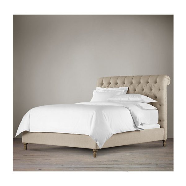 Кровать Chesterfield Fabric Sleigh Bed 160х200 см — изображение 3