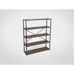 Этажерка из металла с полками из дерева — изображение 2