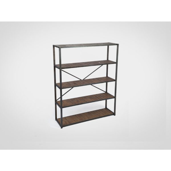Этажерка из металла с полками из дерева — изображение 2