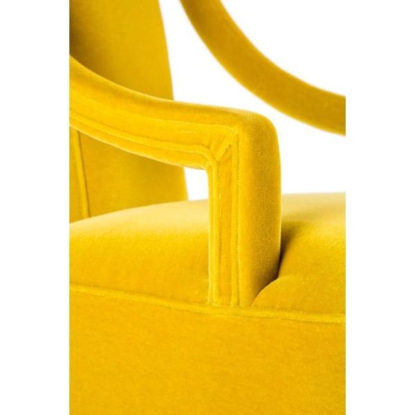 Стул Adora с подлокотниками желтый — изображение 5