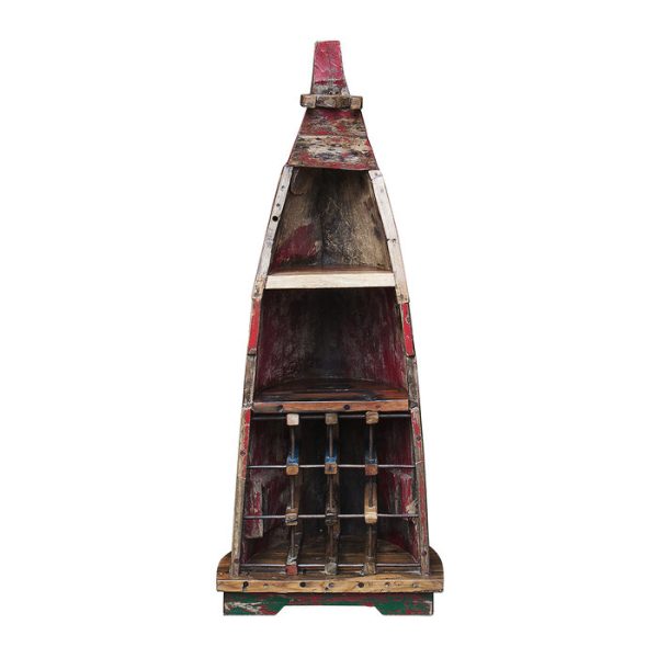 Винный шкаф малый Харитон Лаптев из старой рыбацкой лодки — изображение 2