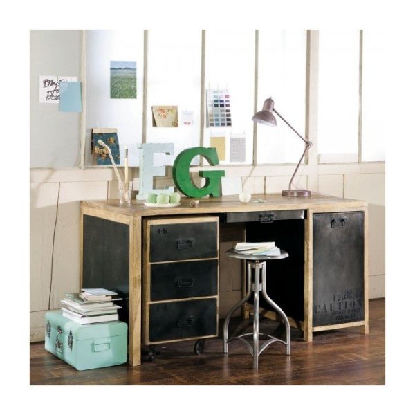  большой письменный стол с тумбочкой Newton — изображение 9