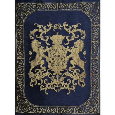 Плед Герб синий