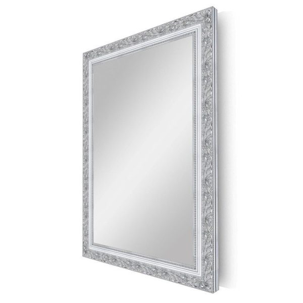 Настенное Зеркало Серебряной Лоза большое в деревянной раме — изображение 3