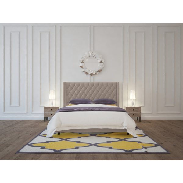 Кровать Wing-2 160x200 см Велюр Серый — изображение 7