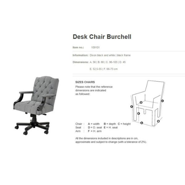 офисное кресло Desk Chair Burchell — изображение 2