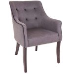 СТУЛ С МЯГКОЙ ОБИВКОЙ  Aida серый 