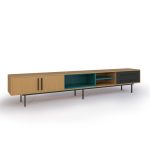 Тумба ТВ Bdesign Slim из коллекции Tube бирюзовый
