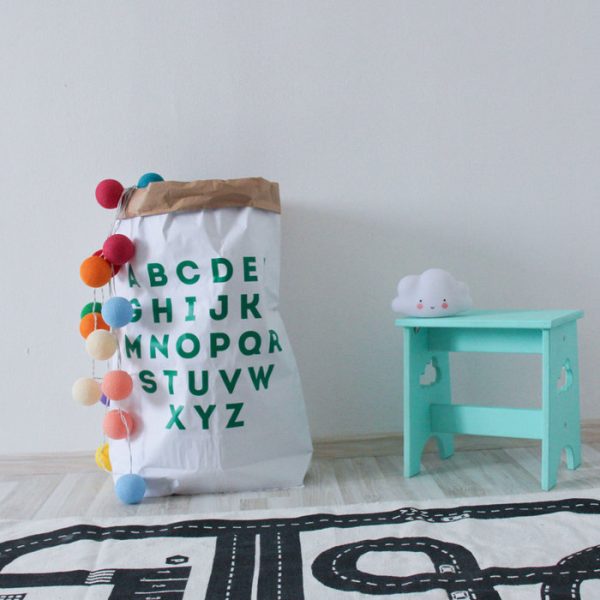 Эко-мешок для игрушек из крафт бумаги Alphabet — изображение 2