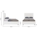 Кровать Shining Modern с мягким изголовьем и прочным деревянным каркасом 140х200 см — изображение 10