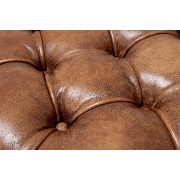 Банкетка  обтянута кожей 42x190x50 см — изображение 4