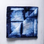 Салфетка Аматея бело-синяя