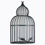 Настенное зеркало «Булонь» (черный антик)