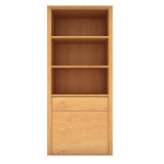 Буфет с одной дверью и открытыми полками натуральный дуб 