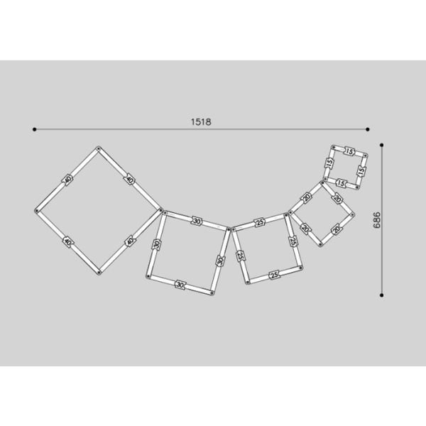 Полки LATITUDE FLEX SHELF SET 106 GRADIENT ros — изображение 2