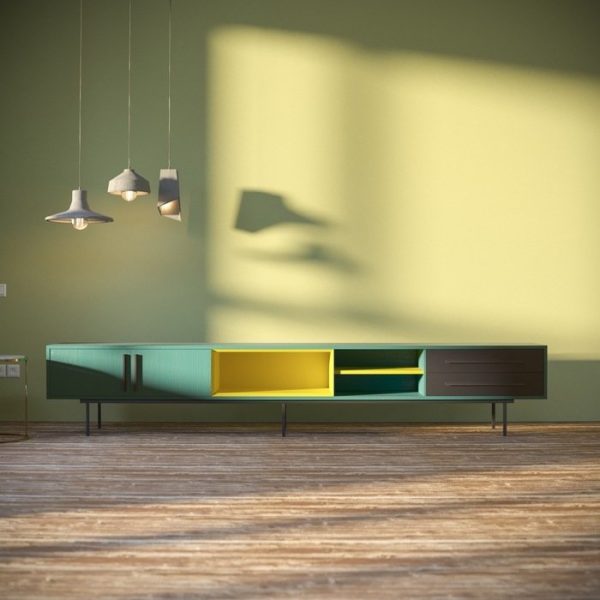 Тумба ТВ Bdesign Tube из натуральных материалов — изображение 2