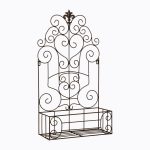 Полка-жардиньерка черный антик L