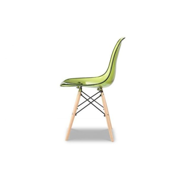 Стул с зеленым прозрачным сидением  — изображение 2