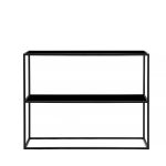 Стеллаж Rash black черное стекло