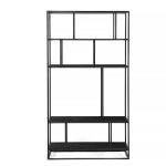 Стеллаж Makella black дуб черный 