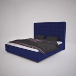 Кровать Elizabeth 200х200 Велюр Синий — изображение 4