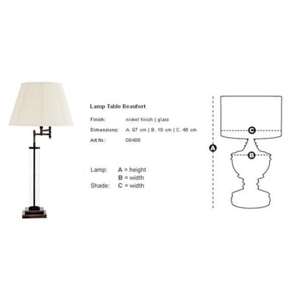 Настольная лампа  Lamp Table Beaufort  — изображение 2