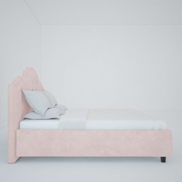 Кровать Palace 200x200 см Велюр Пыльная роза — изображение 5