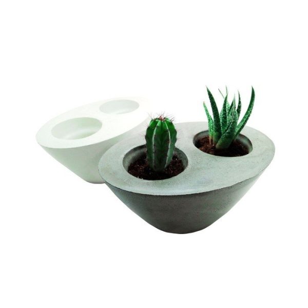 Двойной горшок белый — изображение 2