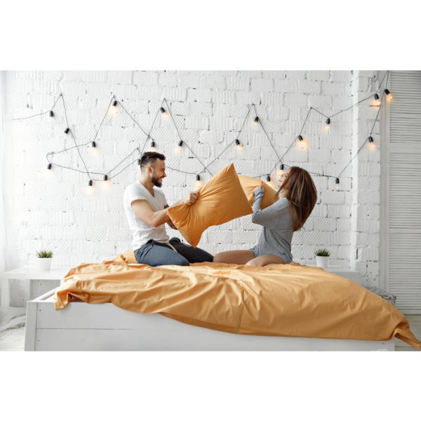 Комплект постельного белья евро мини с простыней 180х200 Карамельный — изображение 5