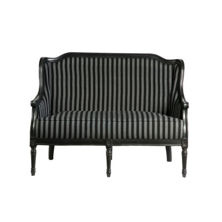 Диванетка из дерева и хлопковой ткани