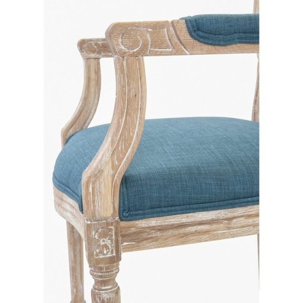 стул с мягкой обивкой Diella blue — изображение 5