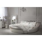 Кровать Letto Rotondo 03 с обивкой из экокожи или велюра 220 см — изображение 11