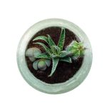 Большой бетонный горшок серый — изображение 3