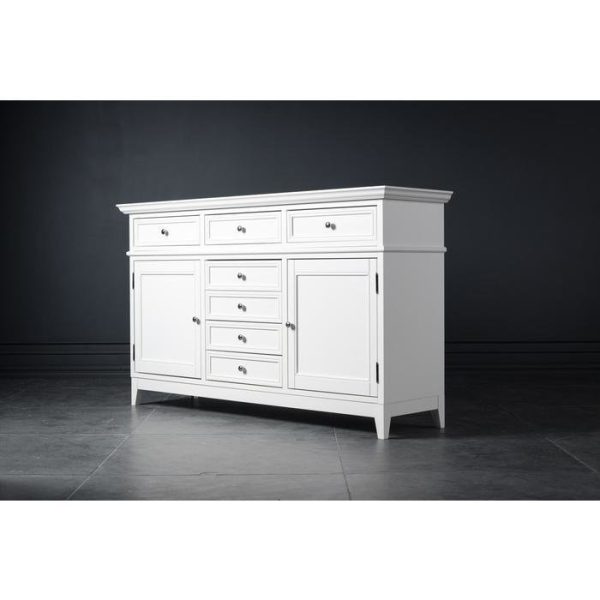 Комод высокий с фасадами и ящиками по центру — изображение 3