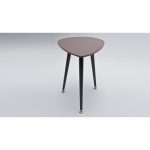 Журнальный стол приставной WOODI Капля из дерева с кофейной столешницей