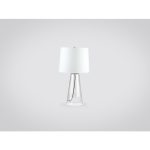 Лампа настольная на ножке из прозрачного стекла