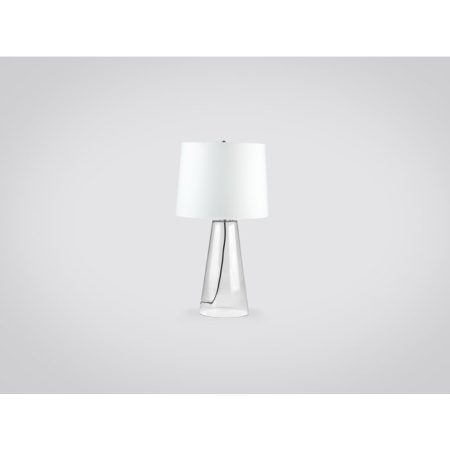 Лампа настольная на ножке из прозрачного стекла