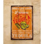 Деревянное панно tequila