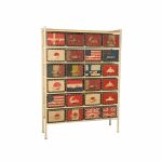 Высокий Комод на металлическом основании 