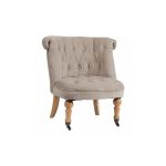 Кресло Amelie French Country Chair Серо-бежевый Вельвет — изображение 3