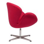 Кресло Swan Кресло Swan Chair Ярко-красная Шерсть — изображение 4