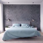 Комплект постельного белья семейный  с простыней 180х200 Небесно-голубой