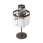 Дизайнерская настольная лампа из металла и стекла — изображение 5