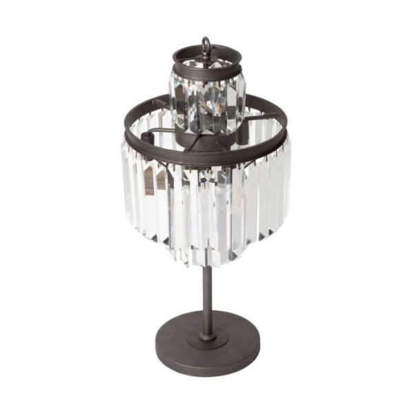 Дизайнерская настольная лампа из металла и стекла — изображение 5