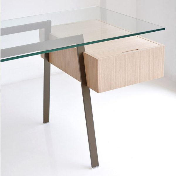 Письменный Стол Bensen HOMEWORK со столешницей из плотного прозрачного стекла — изображение 2