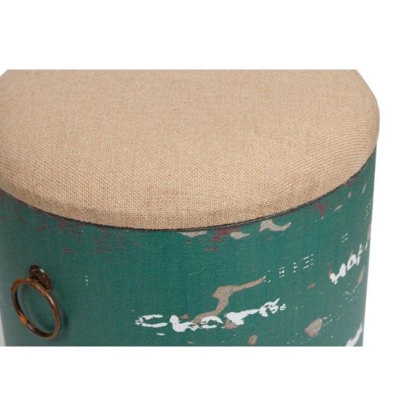 Журнальный столик-табурет Barrel Green из металла  — изображение 4