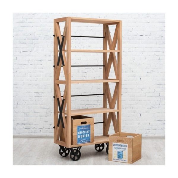  шкаф на колесах в индустриальном стиле MENIER — изображение 3